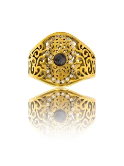 Bague à Petit PrixFemme Acier Doré