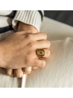 Bague à Petit PrixFemme Acier Doré
