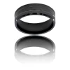 Bague Anneau A bas Prix Homme Acier Noir