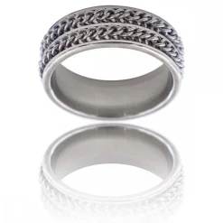 Bague Anneau Homme Acier FOLA