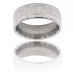 Bague Anneau Homme Acier ALPHA