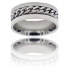Bague Anneau Homme Acier CHAINA