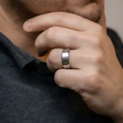 Bague Anneau Homme Acier MA