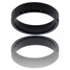 Bague Anneau Homme en Acier noir ILEX