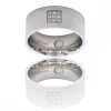 Bague Anneau Homme fashion en Acier Zirconium IBERIS