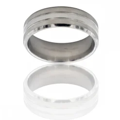 Bague Anneau pour Homme Acier