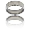 Bague Anneau pour Homme Acier Argenté