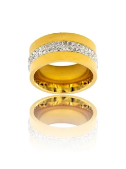 Bague de Femme en Acier Ornée Zirconium