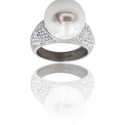 Bague Fashion Femme Perle Strass DAPHNEE