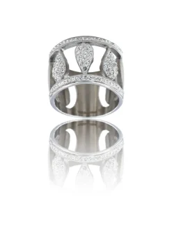 Bague Fashion pour Femme Acier Ornée Zirconium