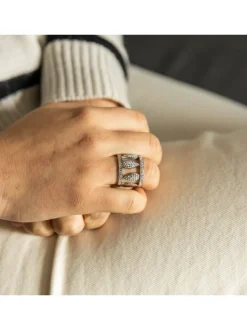 Bague Fashion pour Femme Acier Ornée Zirconium