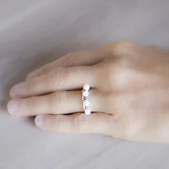 Bague Femme Ajustable COLA avec Perles Strass