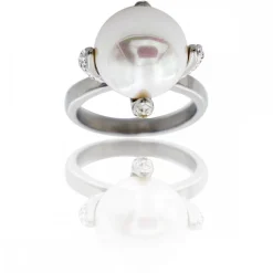 Bague Femme avec Perle et Strass DAPHNEE