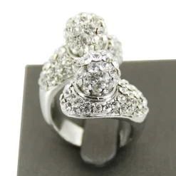 Bague Femme Boules Strass DAPHNEE