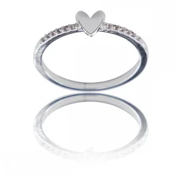 Bague Femme Coeur Ornée de Strass