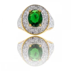 Bague Femme Couleur Dorée Ornée Zirconium VINCA
