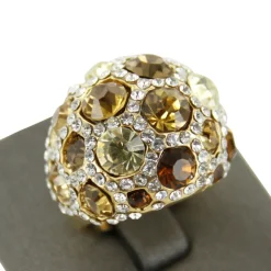 Bague Femme Doré Strass DAPHNEE