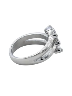 Bague Femme en Acier Ornée Zirconium