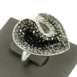 Bague Femme Feuille Strass DAPHNEE