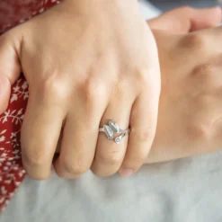 Bague Femme Papillon Ornée Strass