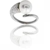 Bague Originale Femme Perle Strass DAPHNEE
