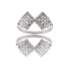 Bague pour Femme Acier Ornée avec Zirconium