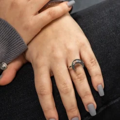 Bague pour Femme Acier Ornée Zirconium