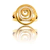Bague pour Femme Fashion Acier Doré Ornée Zirconium