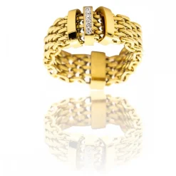 Bague pour Femme Mailles et Strass DAPHNEE