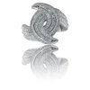 Bague Tendance Femme Acier Ornée Zirconium