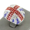 Bague Union Jack Argent Femme DAPHNEE