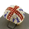 Bague Union Jack Dorée pour Femme DAPHNEE