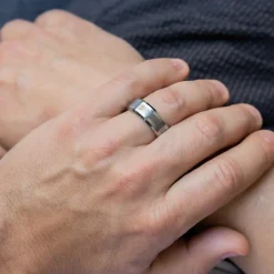 Belle Bague Anneau Homme Tungstène FIRCUS