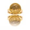 Belle Bague Femme Acier Dorée