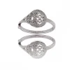 Belle Bague Femme Acier Ornée Zirconium