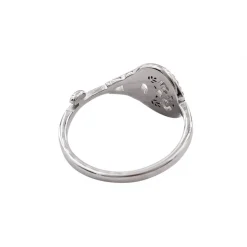 Belle Bague Femme Acier Ornée Zirconium