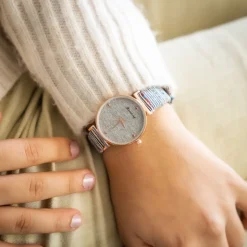 Belle Montre Femme Blanc Strass CHTIME