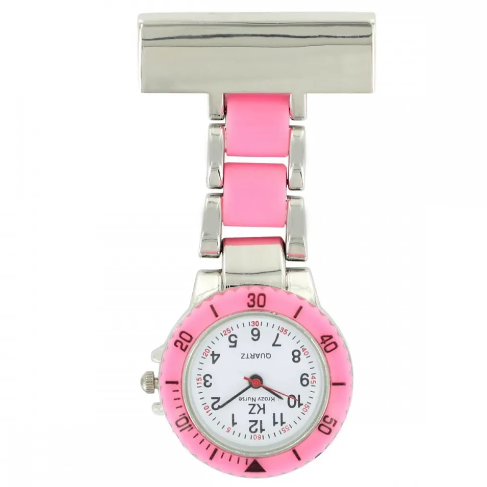 Belle Montre Infirmière Métal Rose KRAZY