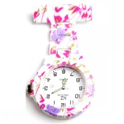 Belle Montre Infirmière Plastique Fleurs KZ 152