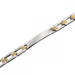 Bracelet Femme Acier Argent Doré