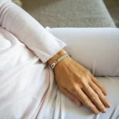 Bracelet Femme Acier Argent Doré