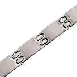 Bracelet Homme Acier Argenté