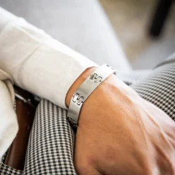 Bracelet Homme Acier Argenté