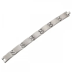 Bracelet Homme Acier Argenté