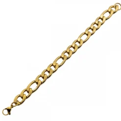 Bracelet Homme Acier Couleur Dorée