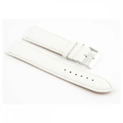Bracelet pour montre en synthétique Blanc 24mm