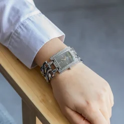 Coffret avec Montre Femme Acier Strass GIORGIO