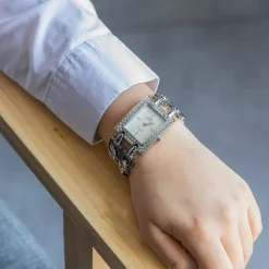 Coffret avec Montre Femme Acier Strass GIORGIO