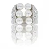 Coffret Bague Femme Acier Perle
