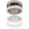 Coffret Bague Femme Acier Ambre